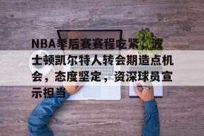 关于NBA季后赛赛程吃紧，波士顿凯尔特人转会期造点机会，态度坚定，资深球员宣示担当的信息-开云体育